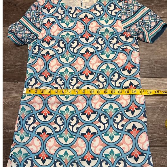 Molly Bracken Windmill Shift Dress in Multi Print, Size Small - Picture 6 of 9
